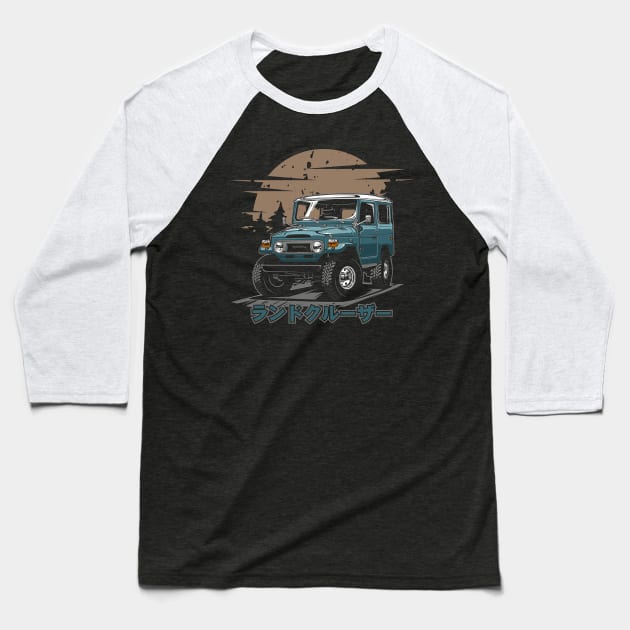 Toyota Land Cruiser FJ40 Baseball T-Shirt by idrdesign